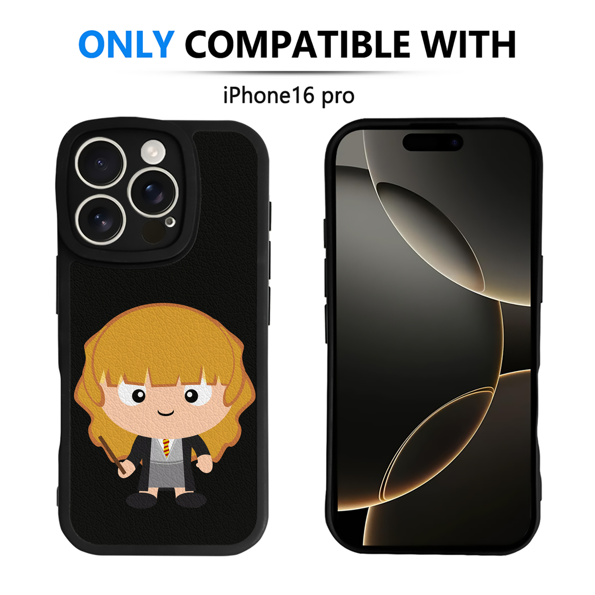 （画像用） Harry Potter ハリー・ポッターシリーズ 【iPhone 16シリーズ対応】シリコンスマホケース（レザー調） 材質：シリコン